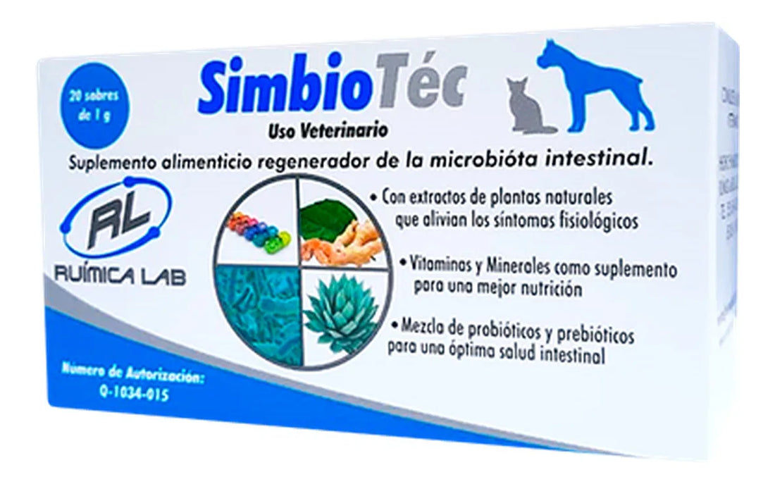 Probiótico Intestinal Para Perro Gato - 20 Sobres De 1 Gramo