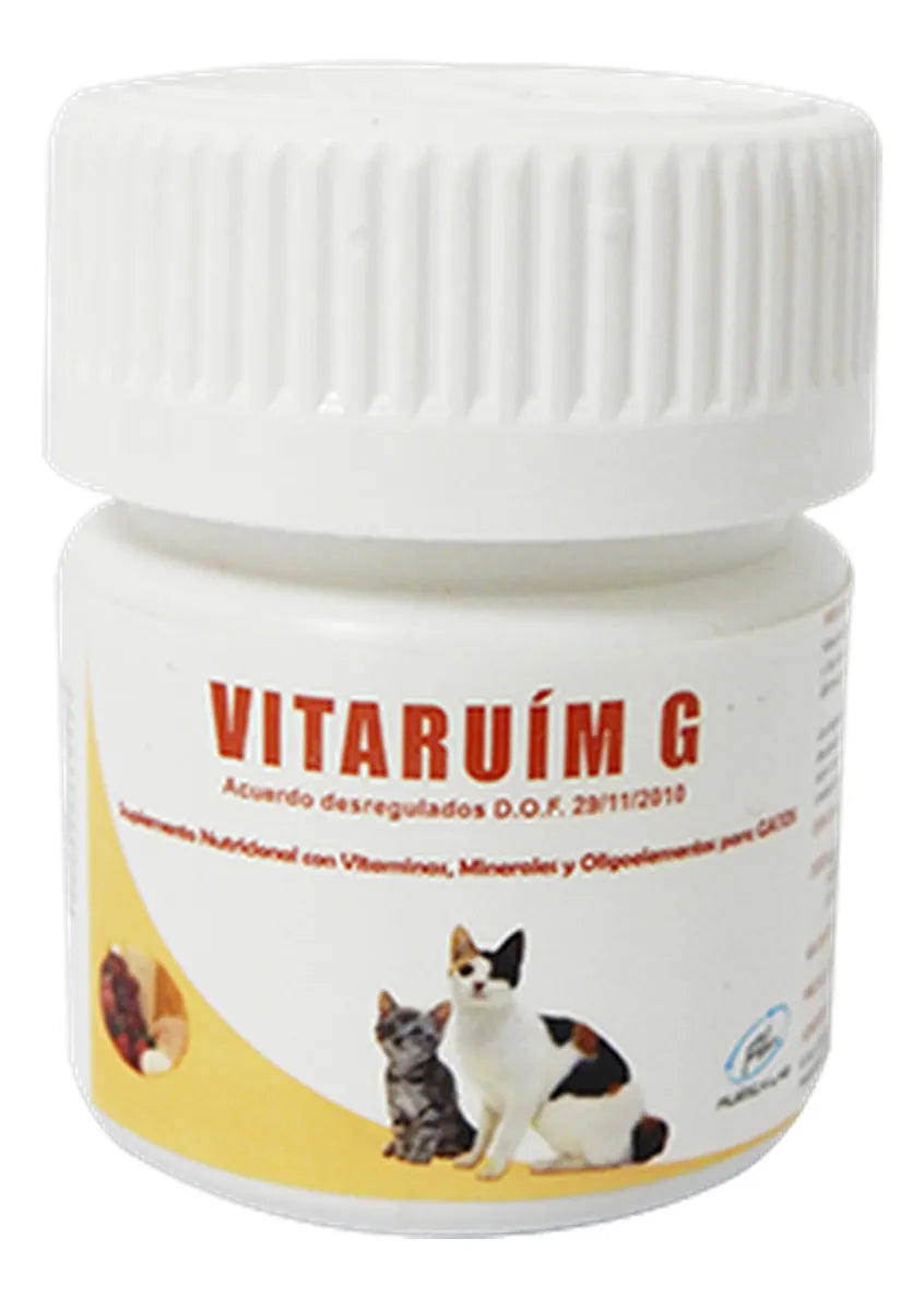 Multivitamínico para Gato - Sabor Pollo Hígado con Omega 3 6 - Vitaruim G