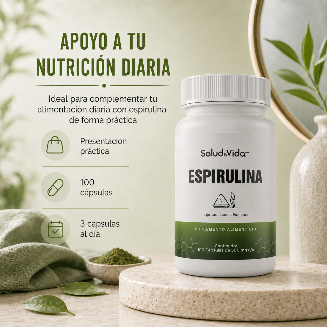 Espirulina 500mg