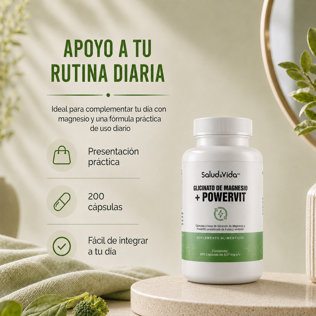 Glicinato De Magnesio 450mg