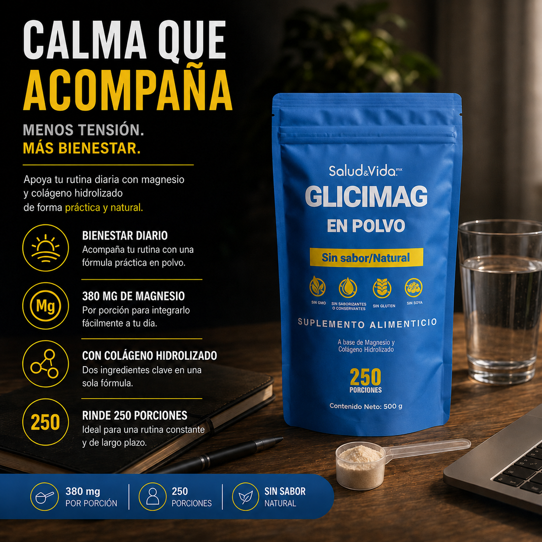 Glicinato de Magnesio en Polvo