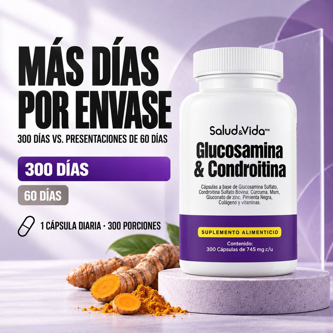 Glucosamina & Condroitina en Cápsulas