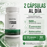 L-Citrulina con L-Arginina 950mg por porción (2 cápsulas)