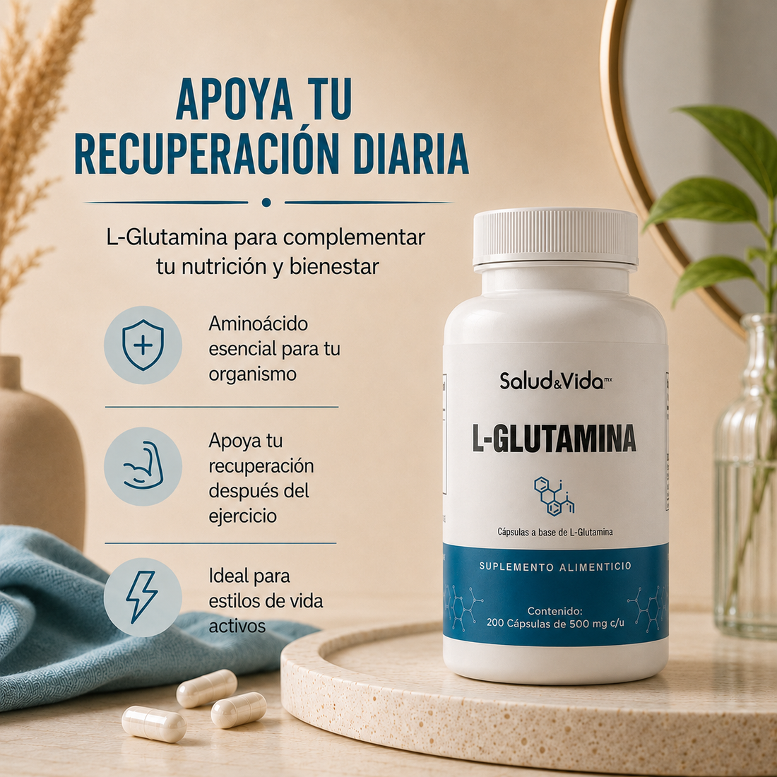 L-Glutamina 500mg