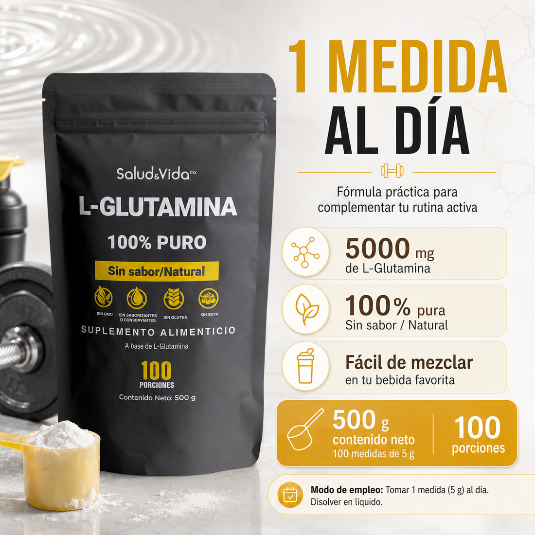 L-Glutamina en Polvo