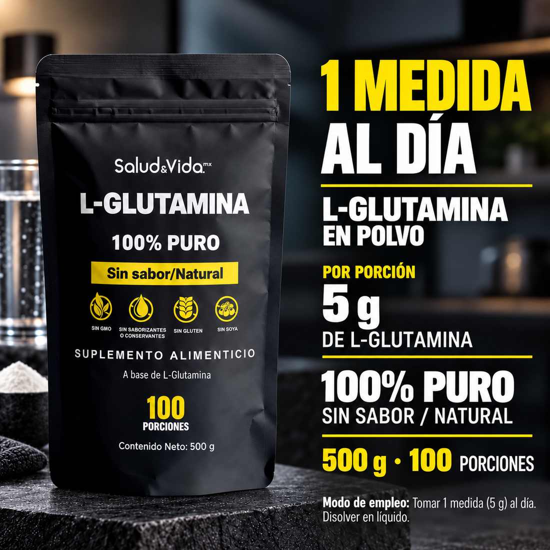L-Glutamina en Polvo