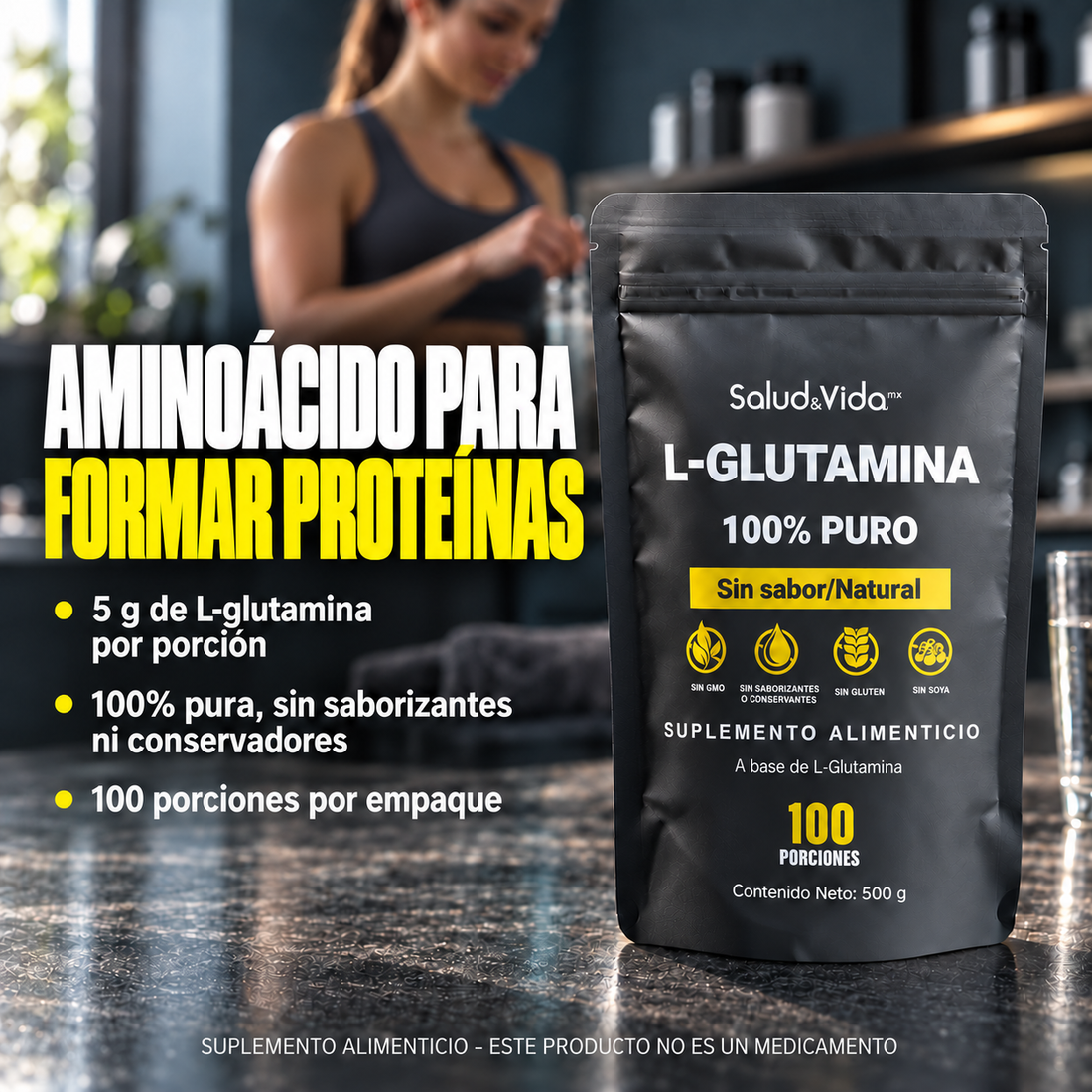 L-Glutamina en Polvo