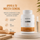 L-Lisina 1074 mg por Porción (2 Cápsulas)