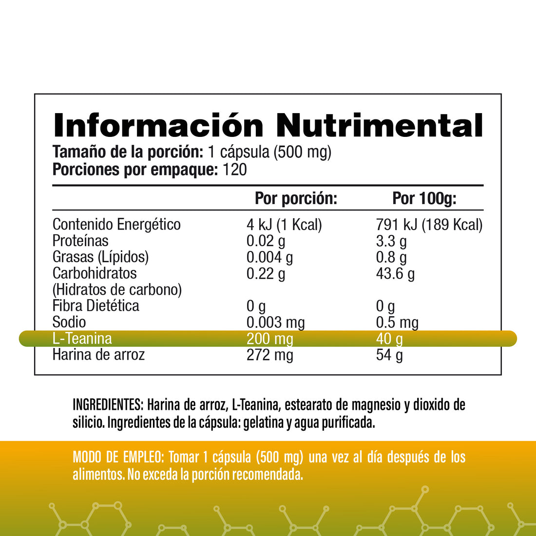 L-Teanina 200mg