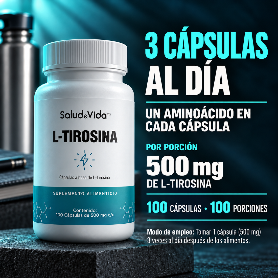 L-Tirosina 500mg