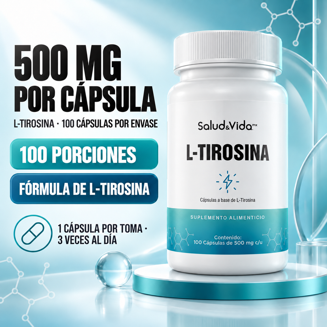 L-Tirosina 500mg