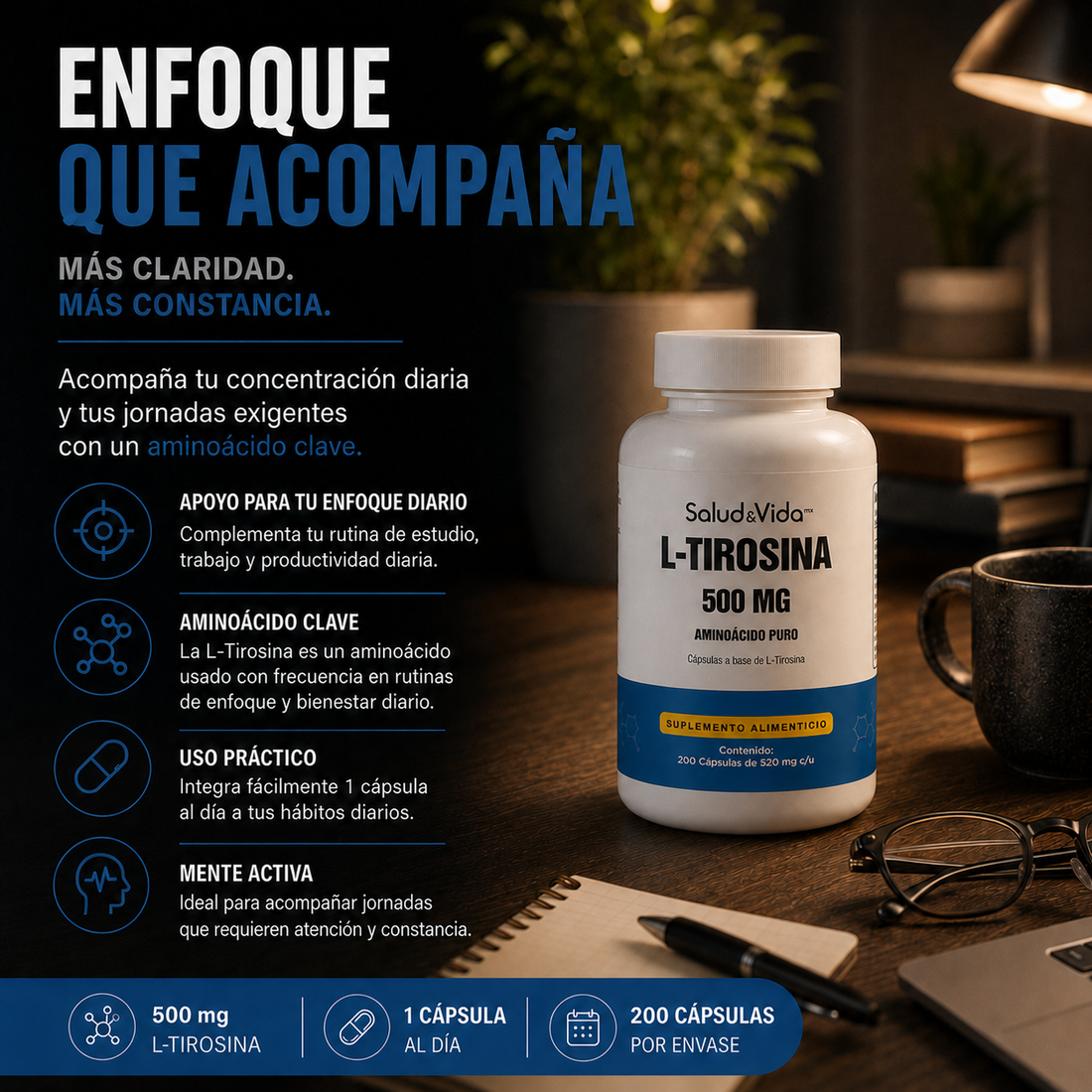 L-Tirosina 500mg
