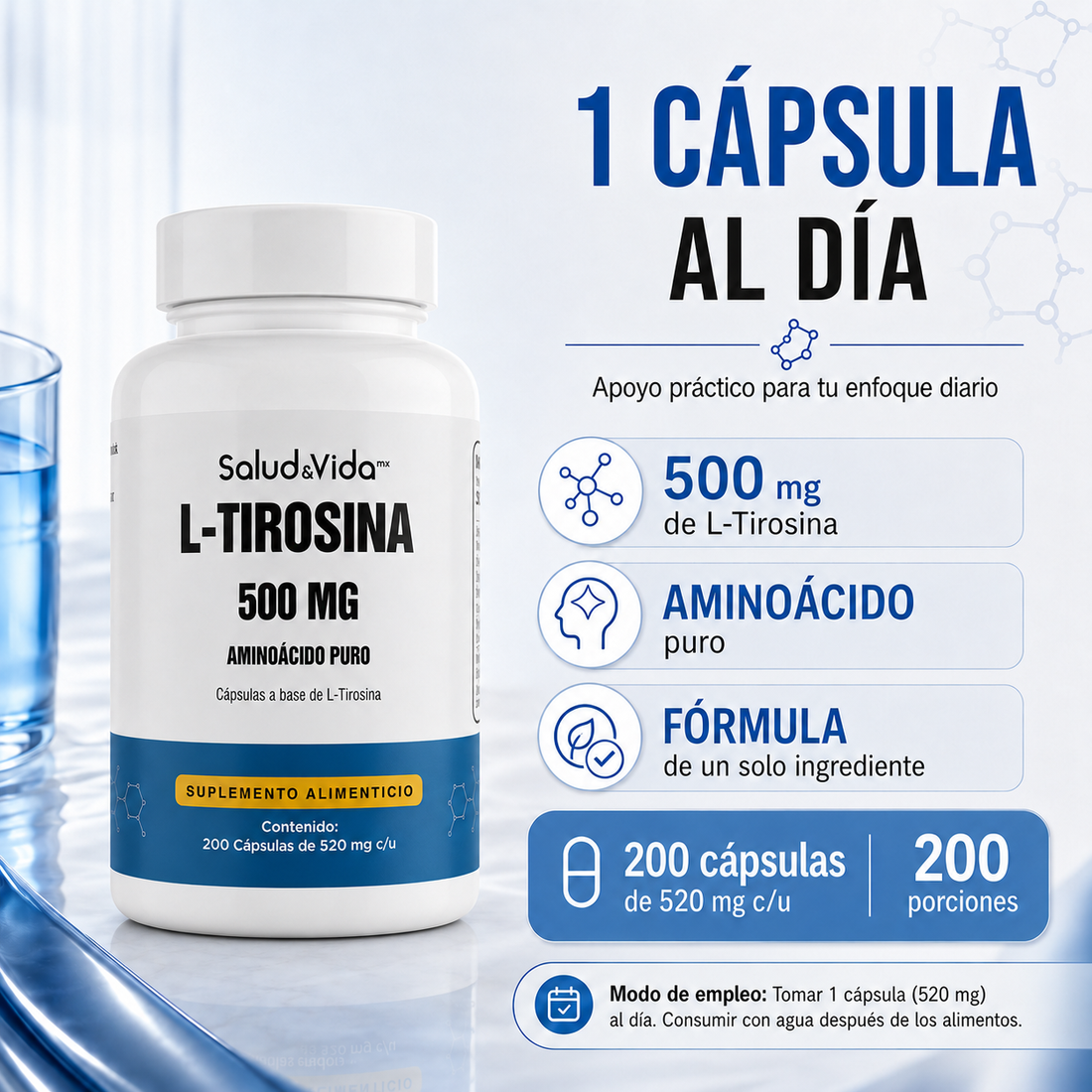 L-Tirosina 500mg