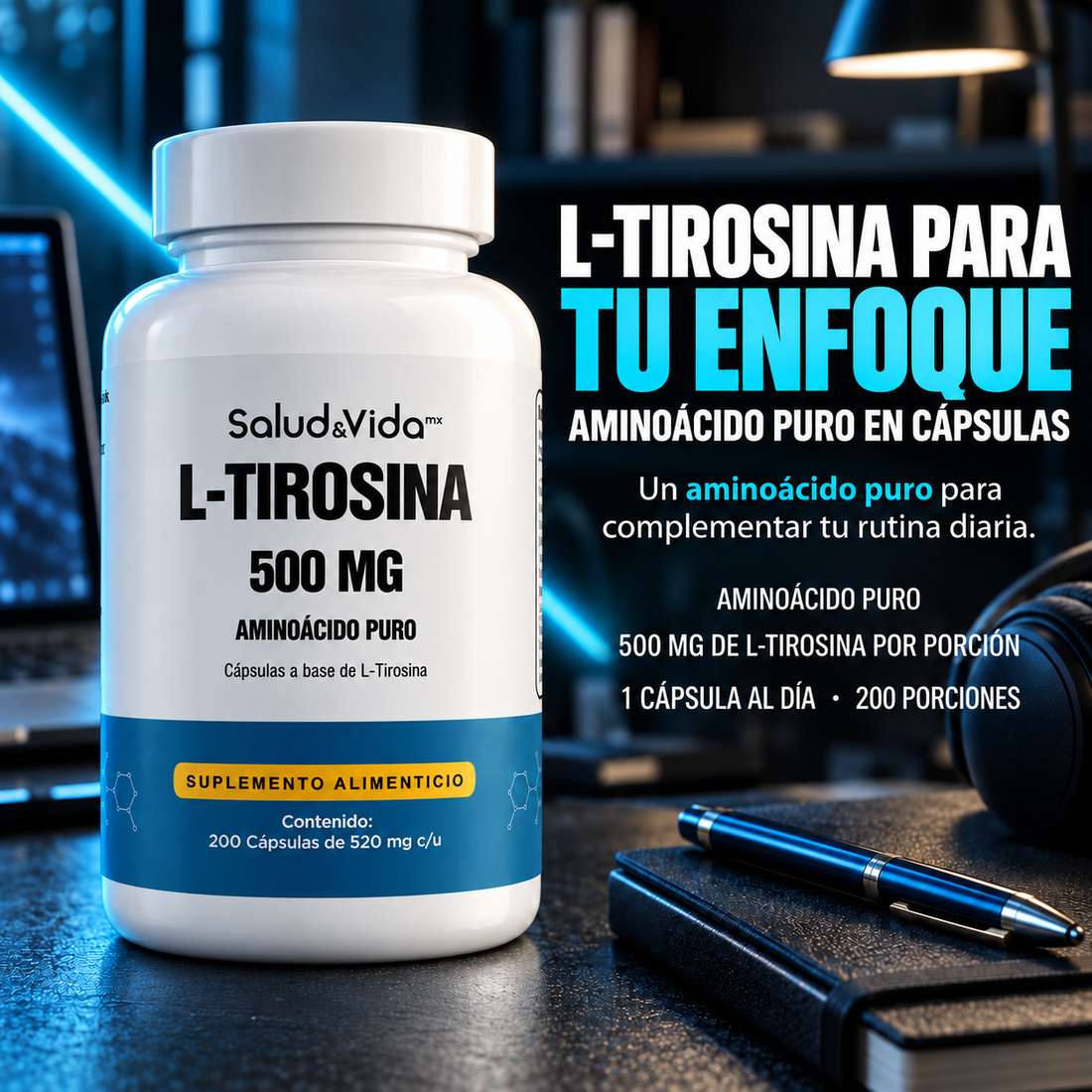 L-Tirosina 500mg