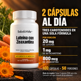 Luteína 20 mg Con Zeaxantina 800 mcg - Alta Concentración