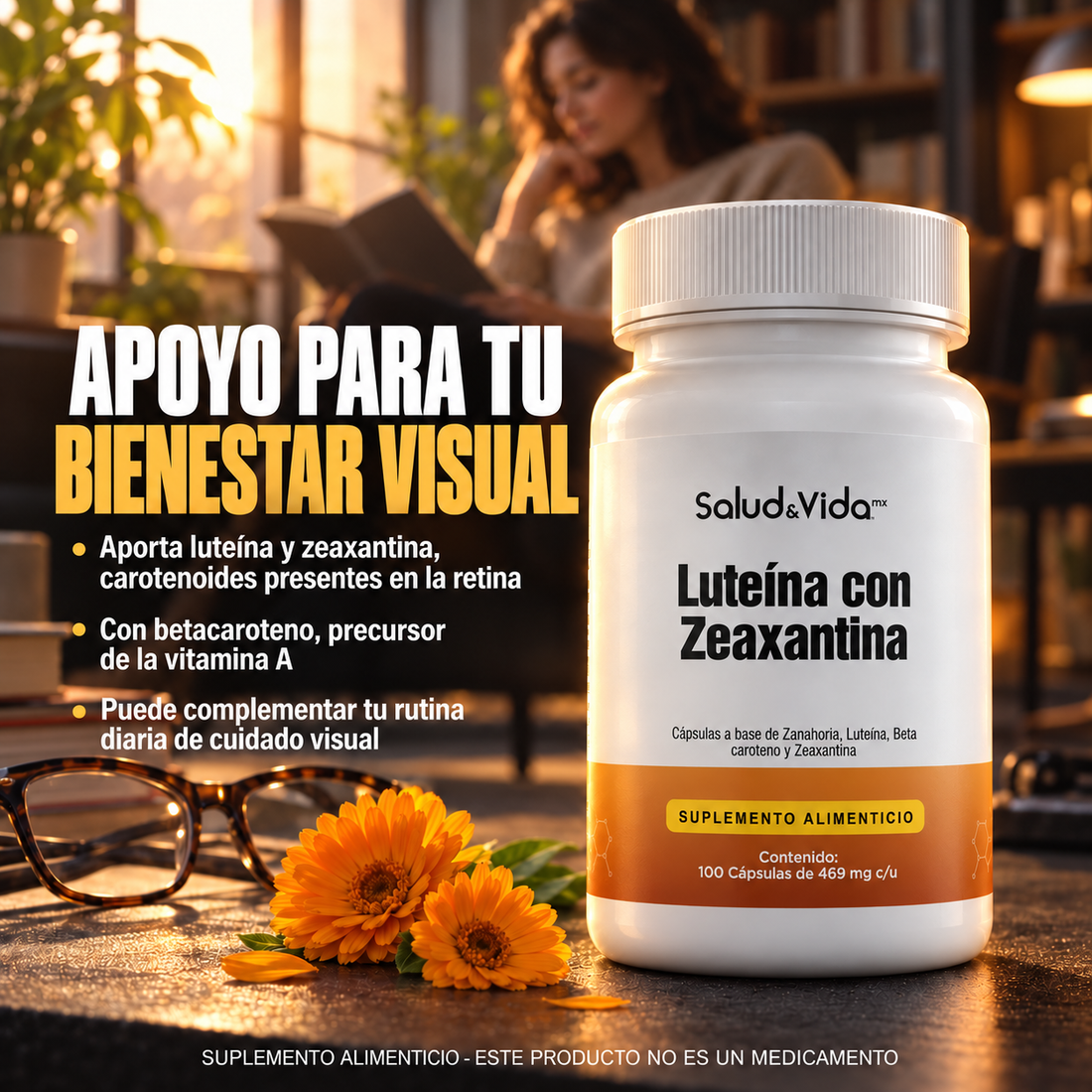 Luteína 20 mg Con Zeaxantina 800 mcg - Alta Concentración