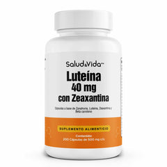 Luteína 40mg Con Zeaxantina Y Betacaroteno