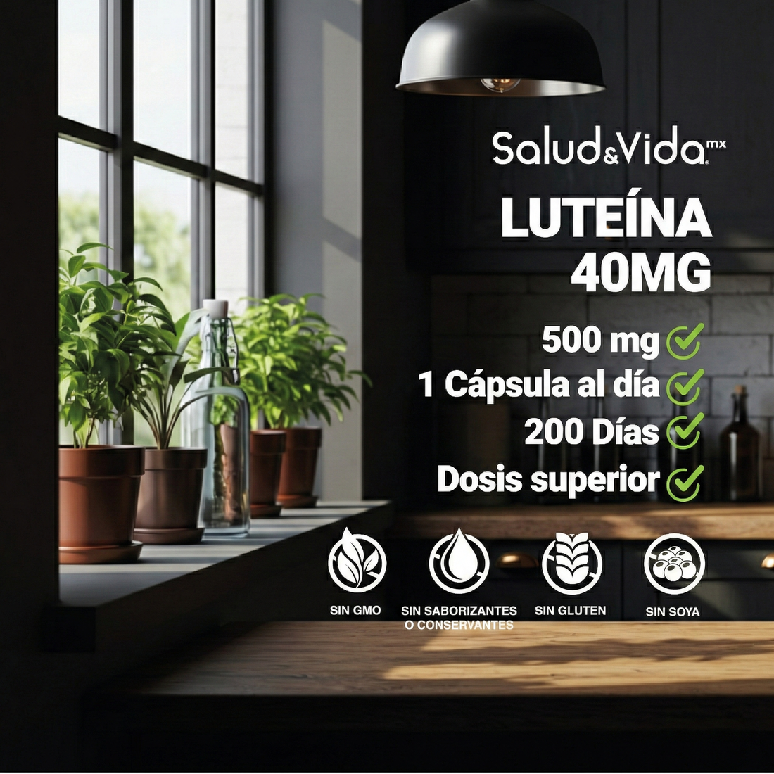 Luteína 40mg Con Zeaxantina Y Betacaroteno