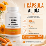 Luteína 40mg Con Zeaxantina Y Betacaroteno