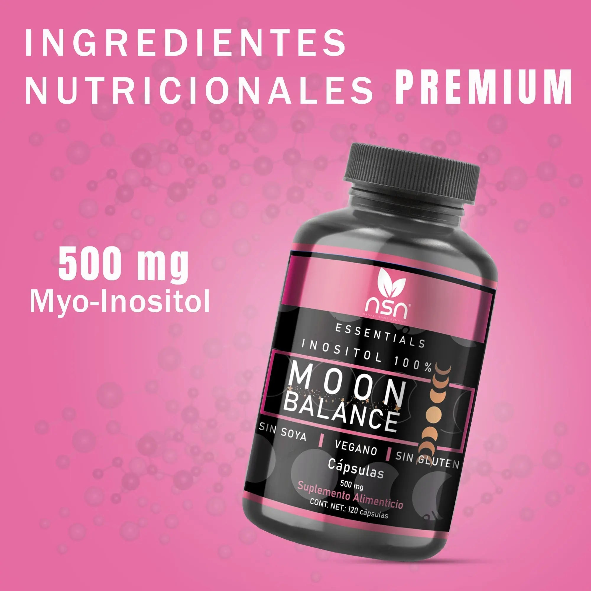 Inositol 120 cápsulas 500mg – SaludVida México