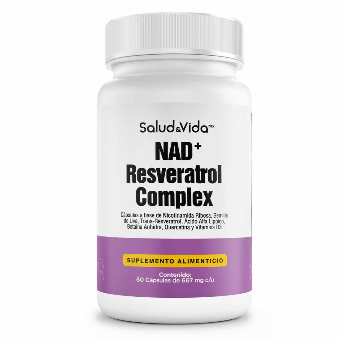NAD + con Resveratrol Complex en Cápsulas