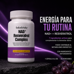 NAD + con Resveratrol Complex en Cápsulas