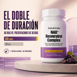 NAD + con Resveratrol Complex en Cápsulas
