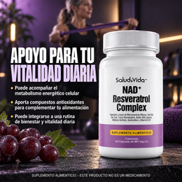 NAD + con Resveratrol Complex en Cápsulas
