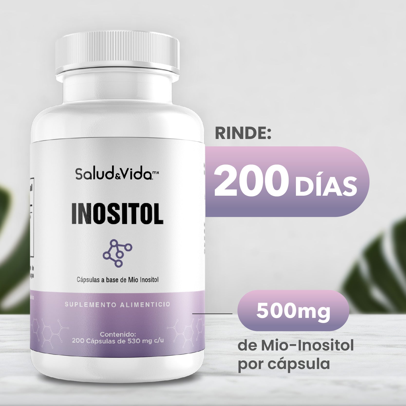 Myo Inositol 500mg – SaludVida México