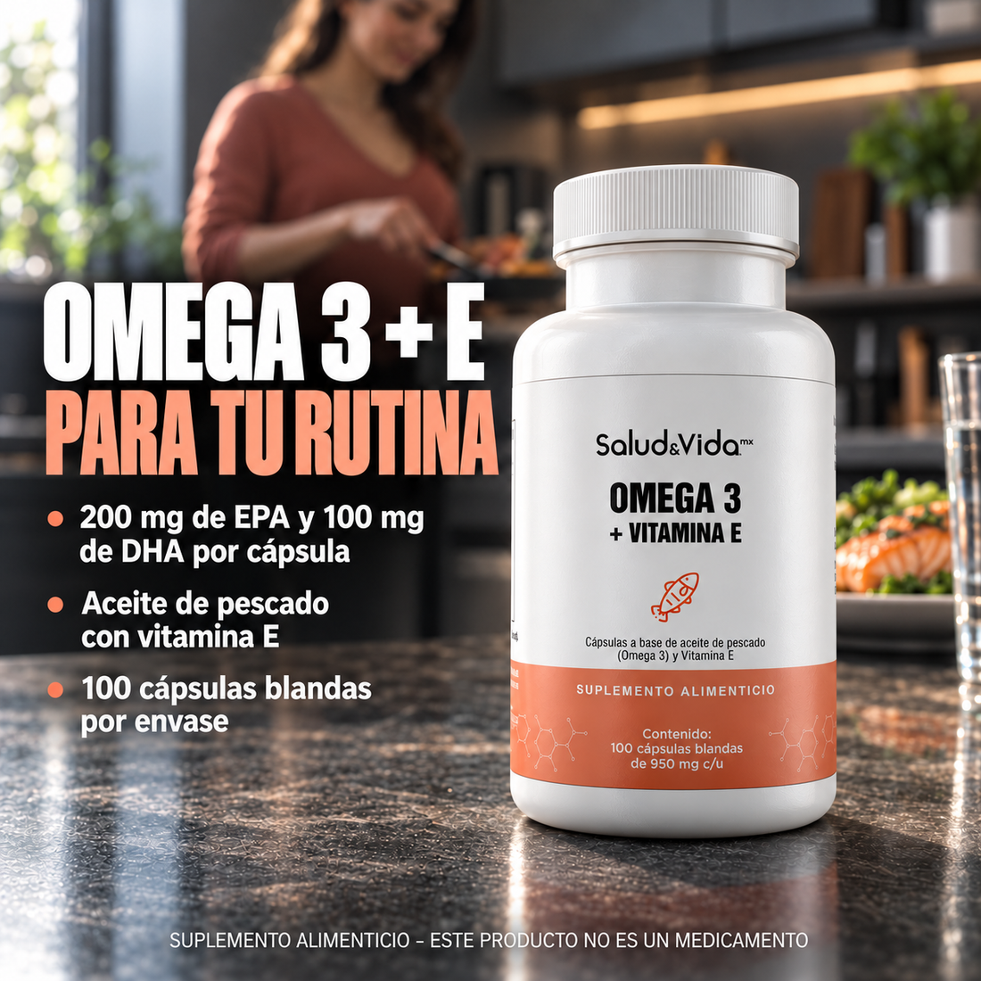 Omega 3 con vitamina E