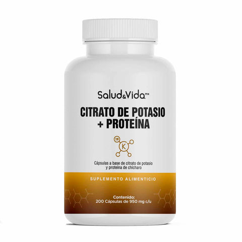 Citrato de Potasio 518mg (200mg de Potasio Elemental) + Proteína