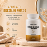 Citrato de Potasio 518mg (200mg de Potasio Elemental) + Proteína