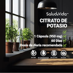 Citrato de Potasio 518mg (200mg de Potasio Elemental) + Proteína