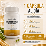 Citrato de Potasio 518mg (200mg de Potasio Elemental) + Proteína