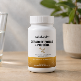 Citrato de Potasio 518mg (200mg de Potasio Elemental) + Proteína