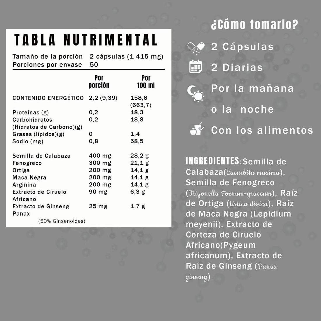 Silver Men´s 40 - 50 porciones