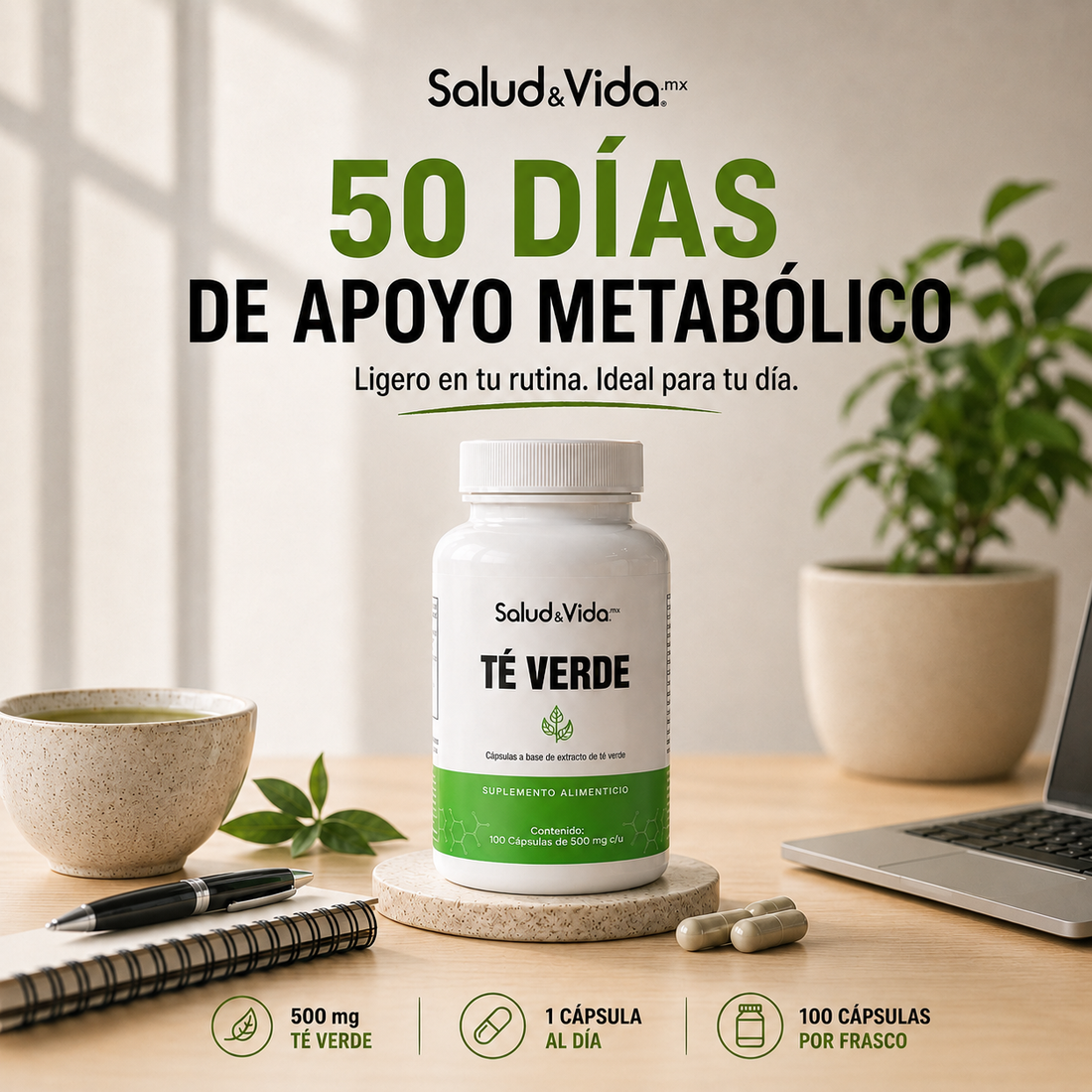 Té Verde Extracto 500mg