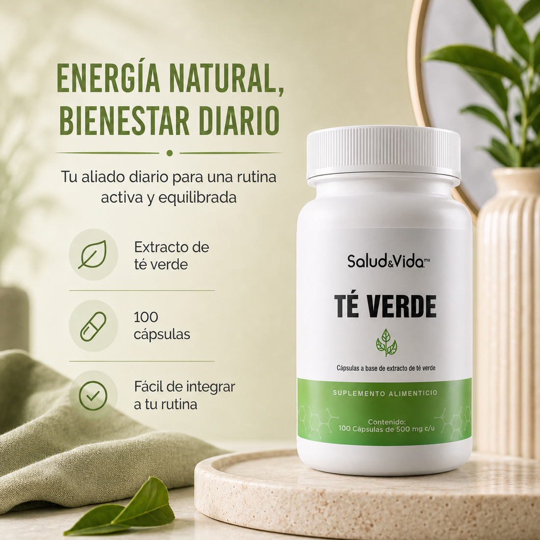 Té Verde Extracto 500mg