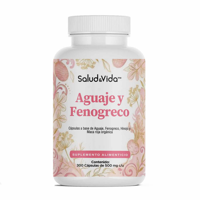 Aguaje con Fenogreco, Hinojo y Maca Roja Orgánica en Cápsulas