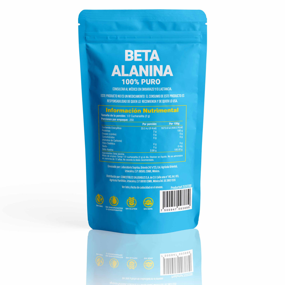 Beta Alanina en Polvo 100% Puro