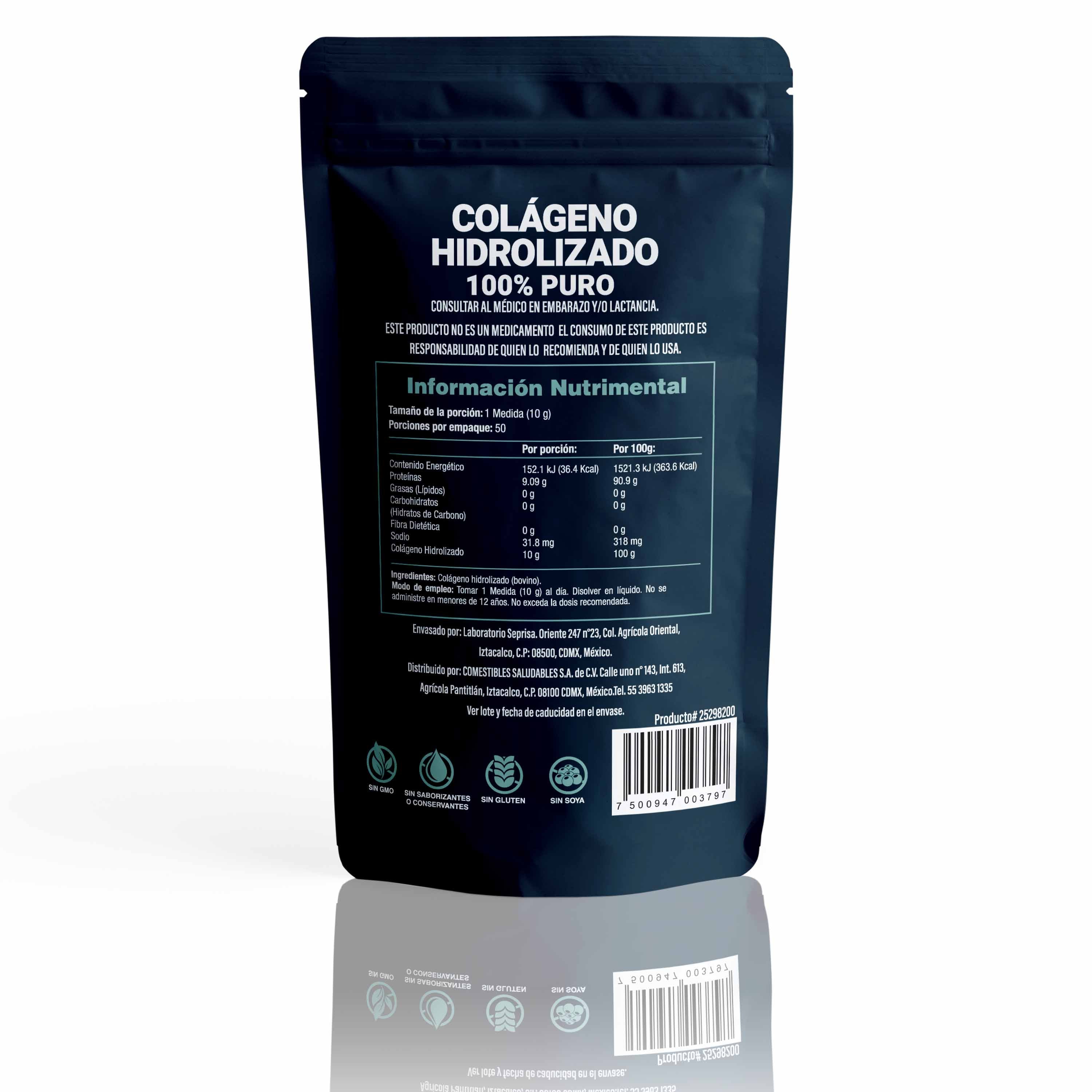 Péptidos de Colágeno Hidrolizado en Polvo Tipo 1 y 3