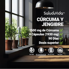 Cúrcuma, Jengibre y Pimienta Negra