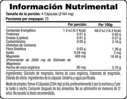 Glicinato de Magnesio 2000mg