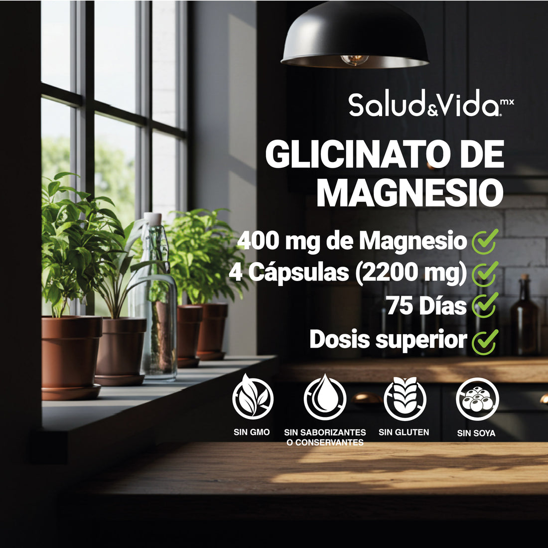 Glicinato de Magnesio 2000mg