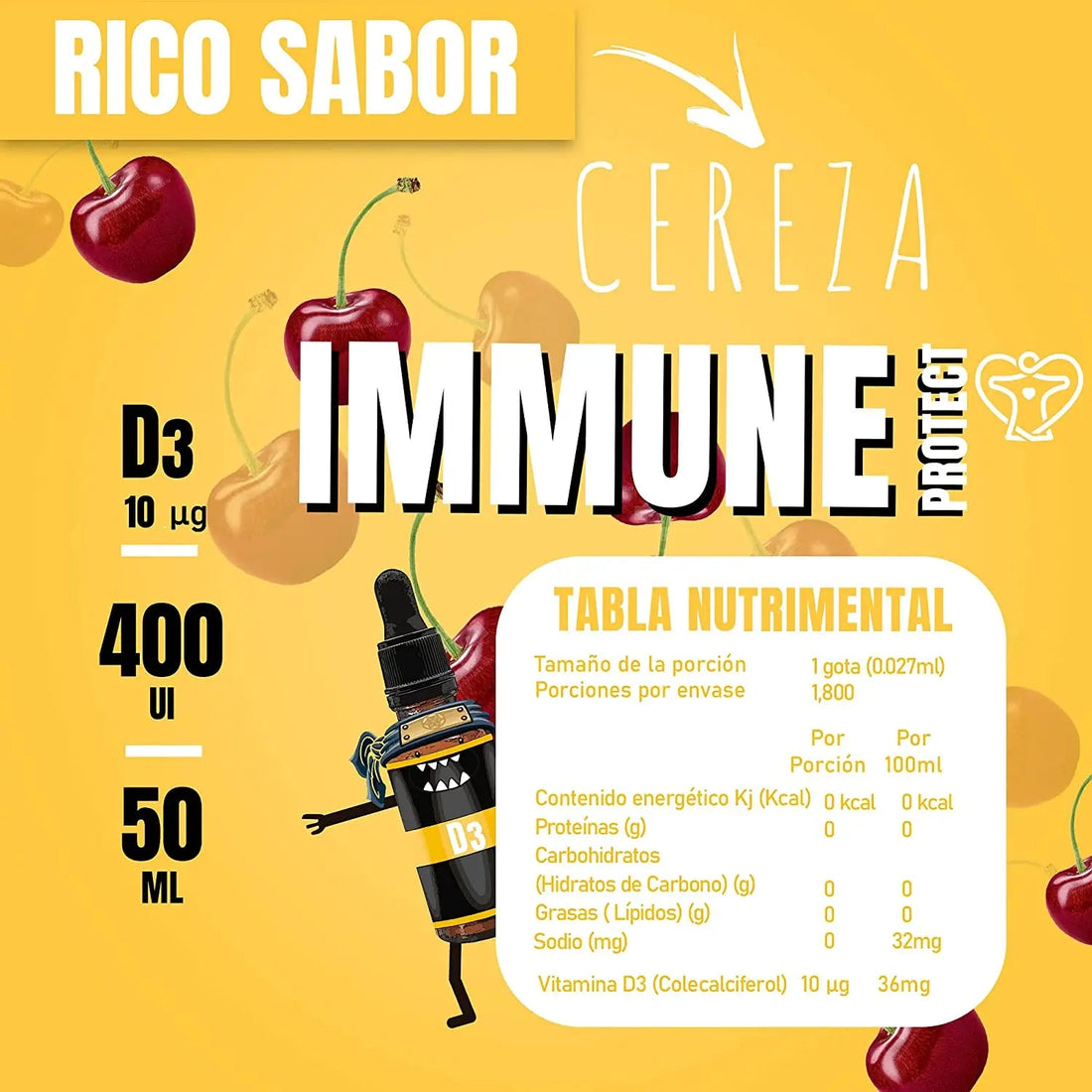 Vitamina D3 con 400 UI - 50ml