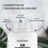 Ajo en cápsulas sin olor 500mg 200 Cápsulas - SaludVida México