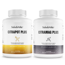 Pack Plus: Citrato de Magnesio 2000mg (220 Cápsulas) y Potasio 400mg (200 Cápsulas)