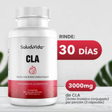 CLA (Ácido Linoleico Conjugado) 1000mg 90 Cápsulas - SaludVida México
